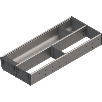 BLUM ZSI.500KI2 ORGA-LINE wkład kombi (częściowe wypełnienie), do szuflady standardowej TANDEMBOX, dł. NL=500 mm, szer. korpusu KB=1000 mm, szer.=200 mm INOX