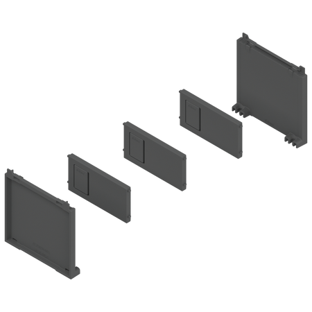 BLUM ZC7B0100S AMBIA-LINE zestaw na butelki, do LEGRABOX/MERIVOBOX ANTRACYT MAT