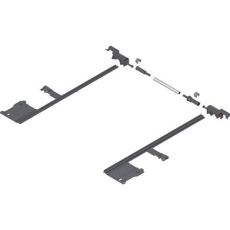 BLUM ZS7M400MU MOVENTO Stabilizacja boczna, dł.=400 mm, KB=1400 mm, pełen wysuw, do przycięcia