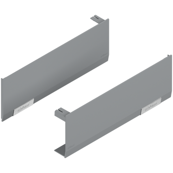 BLUM 22.8000 Zestaw zaślepek AVENTOS HF/HS/HL top, gładki, prawy+lewy, nadrukowany JASNOSZARY