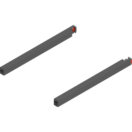 BLUM ZR4.270RS Reling podłużny MERIVOBOX, dł.=270 mm, lewy+prawy, ANTRACYT MAT