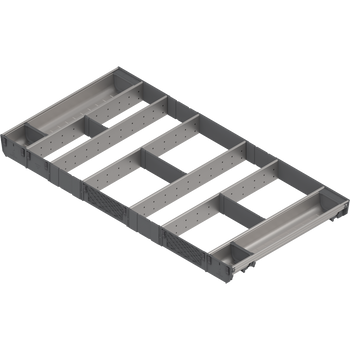 BLUM ZSI.10VUI6 ORGA-LINE wkład kombi (całkowite wypełnienie), do szuflady standardowej TANDEMBOX, dł. NL=500 mm, szer. korpusu KB=1000mm INOX