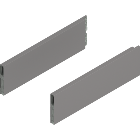 BLUM ZL4.350S.E MERIVOBOX BOXCAP, dł.=350 mm, wysokość E, lewy+prawy, SZARY INDIUM MAT