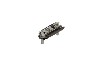 BLUM 177H3100E CLIP prowadnik, prosty, 0 mm, Stal, z kołkiem rozporowym EXPANDO, RW: mimośród, CZARNY ONYKS