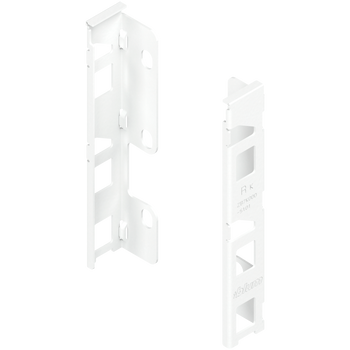 BLUM ZB7K000S Uchwyt drewnianej ścianki tylnej LEGRABOX, wys. K (144 mm), prawy+lewy BIAŁY MAT
