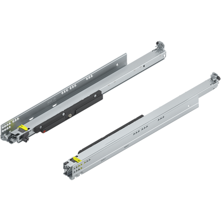 BLUM 766H6000T MOVENTO z TIP-ON, pełny wysuw do szuflady drewnianej, 60 kg, dł.=600 mm, wymaga sprzęgła, lewa+prawa