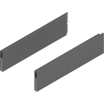 BLUM ZL4.400S.E MERIVOBOX BOXCAP, dł.=400 mm, wysokość E, lewy+prawy, ANTRACYT MAT