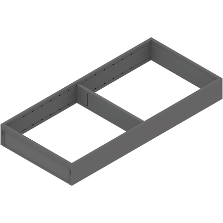 BLUM ZC7S450RS2 AMBIA-LINE ramki do szuflady standardowej, do LEGRABOX/MERIVOBOX, stal, dł.=450 mm, szerokość=200 mm ANTRACYT MAT