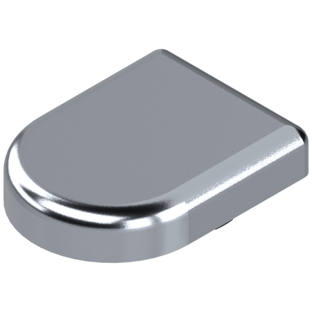 BLUM 84.4120 Zawias do drzwi szklanych - zaślepka puszki, w formie-D, CHROM