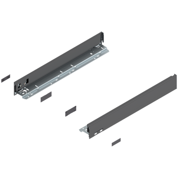 BLUM LEGRABOX 770N5002 Bok szuflady LEGRABOX, wysokość N (66.5 mm), dł.=500 mm, lewy/prawy, do LEGRABOX pure ANTRACYT MAT