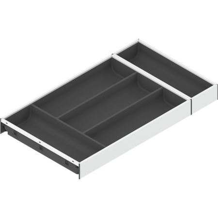 BLUM ZC7S550 BS3 AMBIA-LINE  wkład na sztućce do szuflady standardowej, do LEGRABOX/MERIVOBOX, tworzywo sztuczne/stal, 5 przegródka na sztućce, dł.=550 mm, szerokość=300 mm BIAŁY MAT