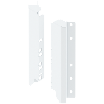 BLUM Z30D000SL45ECK-RW MP SEIW Uchwyt drewnianej ścianki tylnej TANDEMBOX, wys. D (224 mm), do SPACE CORNER, prawy+lewy BIAŁY