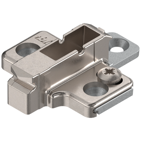 BLUM 175H9160 CLIP prowadnik, krzyżakowy, 6 mm, Cynk, wkręty EURO, RW: 2-częściowy