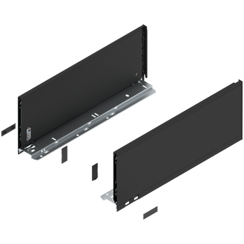 BLUM 770C4502S Bok szuflady LEGRABOX, wysokość C (177 mm), dł.=450 mm, lewy+prawy, do LEGRABOX pure CZARNY CARBON MAT