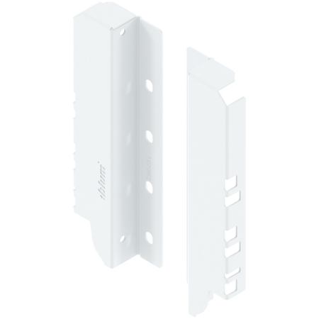BLUM Z30C000S Uchwyt drewnianej ścianki tylnej TANDEMBOX, wys. C (192 mm), prawy+lewy BIAŁY