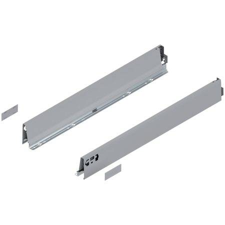BLUM 378M6502SA Bok szuflady TANDEMBOX, wysokość M (83 mm), dł.=650 mm, lewy+prawy, do TANDEMBOX intivo/antaro, SZARY
