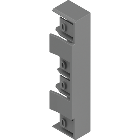 BLUM ZB4M00AK Zaślepka do MERIVOBOX, wysokość M, symetryczna, SZARY INDIUM MAT