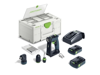 FESTOOL Akumulatorowa wiertarko-wkrętarka CXS 18 C 3,0-Set 576884