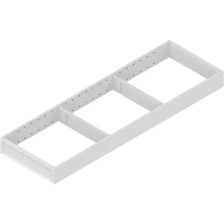 BLUM ZC7S650RS2 AMBIA-LINE ramki do szuflady standardowej, do LEGRABOX/MERIVOBOX, stal, dł.=650 mm, szerokość=200 mm BIAŁY MAT