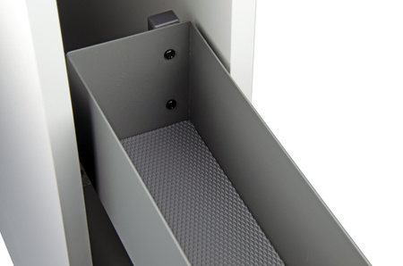 SMARTT KOSZ CARGO DO SZAFKI 15 CICHY DOMYK PEŁNE DNO WYSUW 2 POZIOMY LEWY ANTRACYT