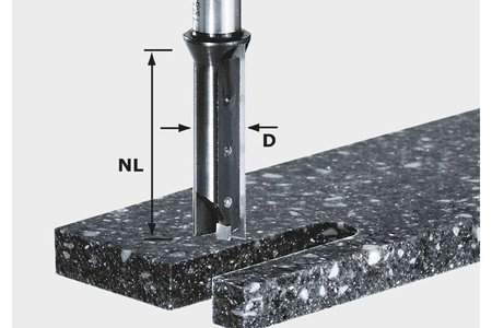 FESTOOL Frez z płytkami wymiennymi do wpustów HW S12 D14/45 WM 491110