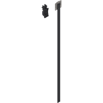BLUM Z80S0560 CABLOXX Zestaw listwy zamka (listwa zamka, element dystansowy do przycięcia, końcówka zamka, mocowanie zamka, wzornik wiertarski), LKH=562 mm