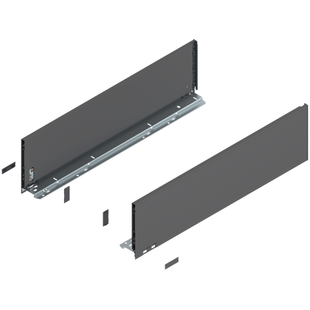BLUM 770C6502S Bok szuflady LEGRABOX, wys. C (177,0 mm), dł.=650 mm, lewy/prawy, do LEGRABOX pure ANTRACYT MAT