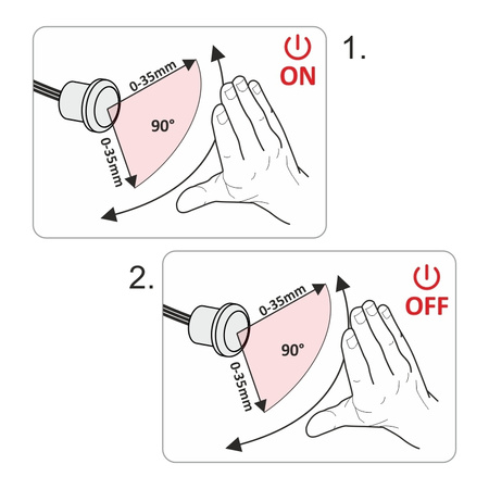 Design Light Wyłącznik zbliżeniowy IR K1 500W 220-240V