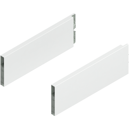 BLUM ZL4.300S.E MERIVOBOX BOXCAP, dł.=300 mm, wysokość E, lewy+prawy, JEDWABIŚCIE BIAŁY MAT