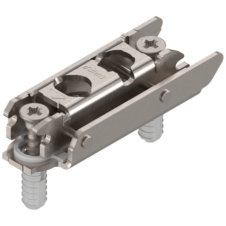 BLUM 177H3130E CLIP prowadnik, prosty, 3 mm, Stal, z kołkiem rozporowym EXPANDO, RW: mimośród