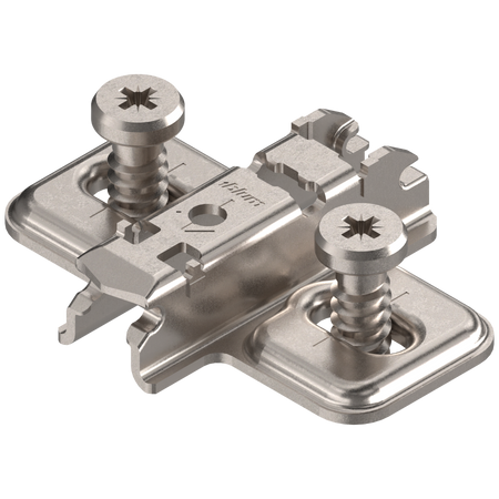 BLUM 173L8130 CLIP prowadnik, krzyżakowy, 3 mm, Stal, na zamont. EURO wkręty, RW: otwór podłużny