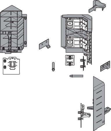 BLUM Z33D00E0A6 SYNCROMOTION Zestaw, wysokość D