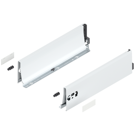 BLUM 378K4002SA Bok szuflady TANDEMBOX, wysokość K (115 mm), dł.=400 mm, lewy+prawy, do TANDEMBOX antaro, BIAŁY