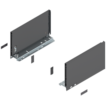 BLUM 770C3002 Bok szuflady LEGRABOX, wysokość C (177 mm), dł.=300 mm, lewy+prawy, do LEGRABOX pure ANTRACYT MAT
