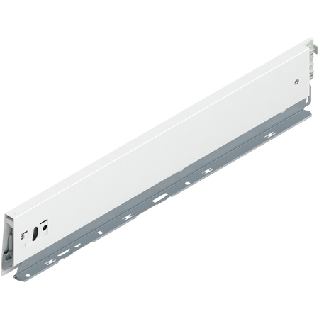 BLUM 470M5002S Bok MERIVOBOX, wysokość M (91 mm), dł.=500 mm, lewy, JEDWABIŚCIE BIAŁY MAT