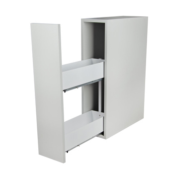 SMARTT KOSZ CARGO DO SZAFKI 20 CICHY DOMYK PEŁNE DNO WYSUW 2 POZIOMY PROWADNICE BLUM PRAWY BIAŁY