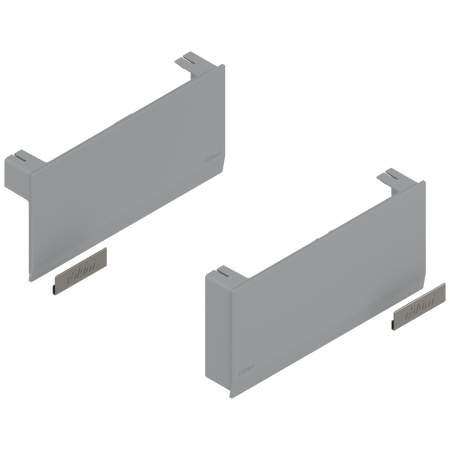 BLUM 22K8000 Front uchylny AVENTOS HK top, zestaw zaślepek, lewa/prawa JASNOSZARY