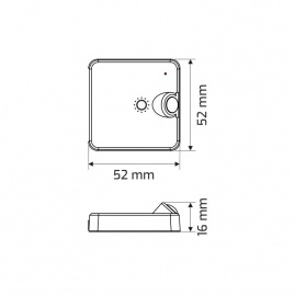 Design Light DELI 2 Sensor PIR ze ściemniaczem, biały