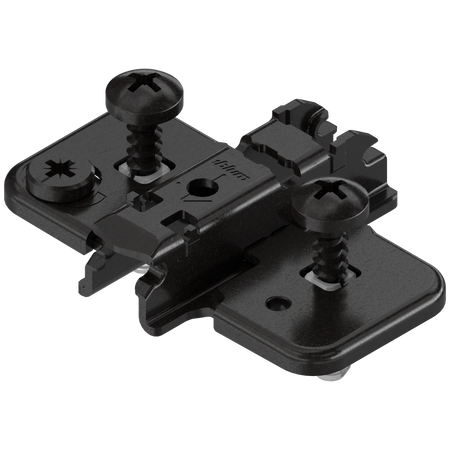 BLUM PROWADNIK 174H7130E CLIP prowadnik, krzyżakowy, 3 mm, Stal, EXPANDO (zamont. specj. wkręty z kołkiem rozporowym), RW: mimośród, CZARNY ONYKS