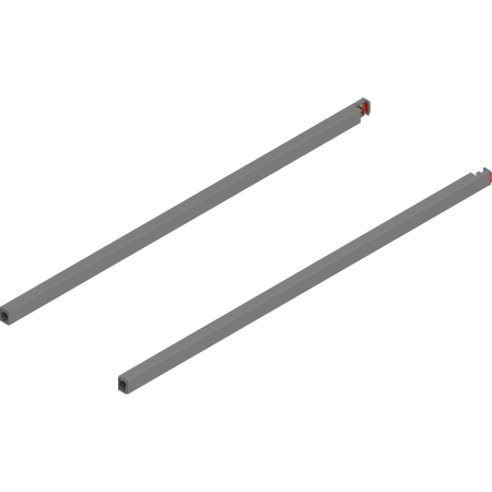 BLUM ZR4.600RS Reling podłużny MERIVOBOX, dł.=600 mm, lewy+prawy, SZARY INDIUM MAT