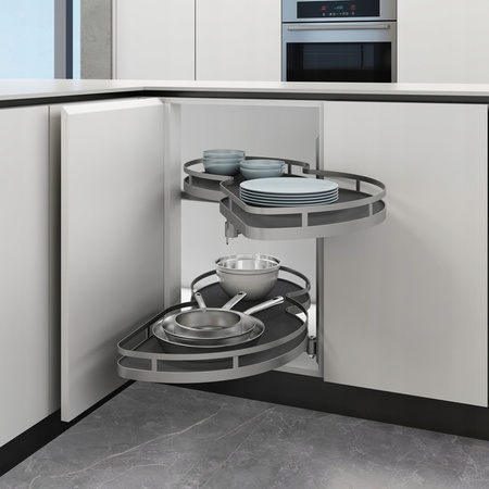 SMARTT KOSZ CORNER CARGO NERKA 900 DO SZAFKI NAROŻNEJ PRAWY ANTRACYT