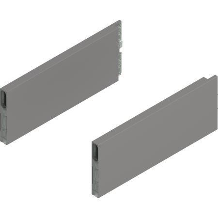 BLUM ZL4.270S.E MERIVOBOX BOXCAP, dł.=270 mm, wysokość E, lewy+prawy, SZARY INDIUM MAT