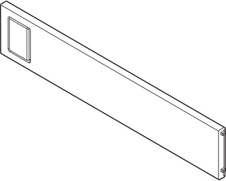 BLUM ZC7Q0U0SS AMBIA-LINE listwa poprzeczna, do LEGRABOX/MERIVOBOX do szuflady standardowej CZARNY MAT