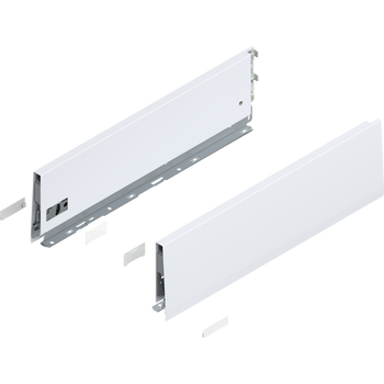BLUM 470K4502S Bok MERIVOBOX, wysokość K (129 mm), dł.=450 mm, lewy+prawy BIAŁY MAT
