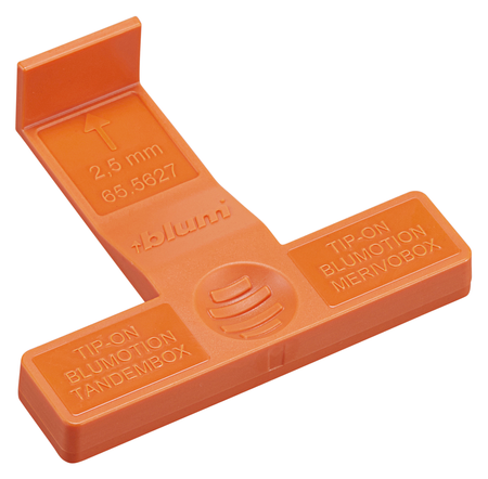 BLUM 65.5627 matryca do ustawiania i sprawdzania szczeliny przy TANDEMBOX TIP-ON BLUMOTION