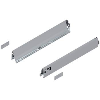 BLUM 378N5002SA Bok szuflady TANDEMBOX, wysokość N (68 mm), dł.=500 mm, lewy+prawy, do TANDEMBOX intivo/antaro SZARY