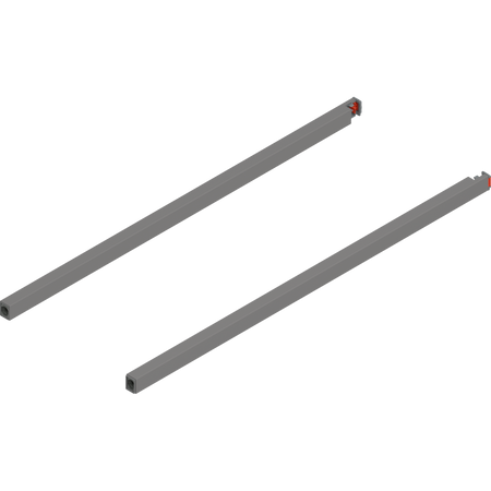 BLUM ZR4.550RS Reling podłużny MERIVOBOX, dł.=550 mm, lewy+prawy, SZARY INDIUM MAT