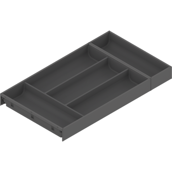 BLUM ZC7S550BS3 AMBIA-LINE  wkład na sztućce do szuflady standardowej, do LEGRABOX/MERIVOBOX, tworzywo sztuczne/stal, 5 przegródka na sztućce, dł.=550 mm, szerokość=300 mm ANTRACYT MAT