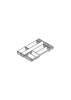 BLUM ZSI.45VEI7 ORGA-LINE wkład z pojemnikami (całkowite wypełnienie), do szuflady standardowej TANDEMBOX, dł. NL=550 mm, szer. korpusu KB=450 mm INOX