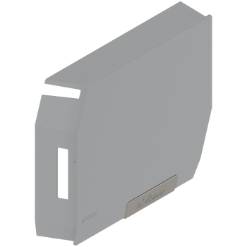 BLUM 20K8A21.21ABD AVENTOS HK-S do małych frontów uchylnych, zaślepka, z zamontowaną małą zaślepką, prawa JASNOSZARA